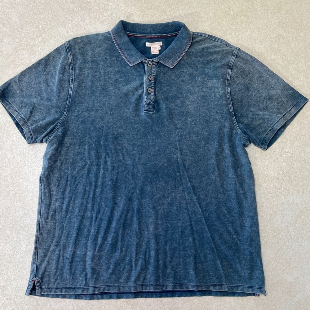 Carbon2Cobalt Men’s Polo, Large - Picture 4 of 4
